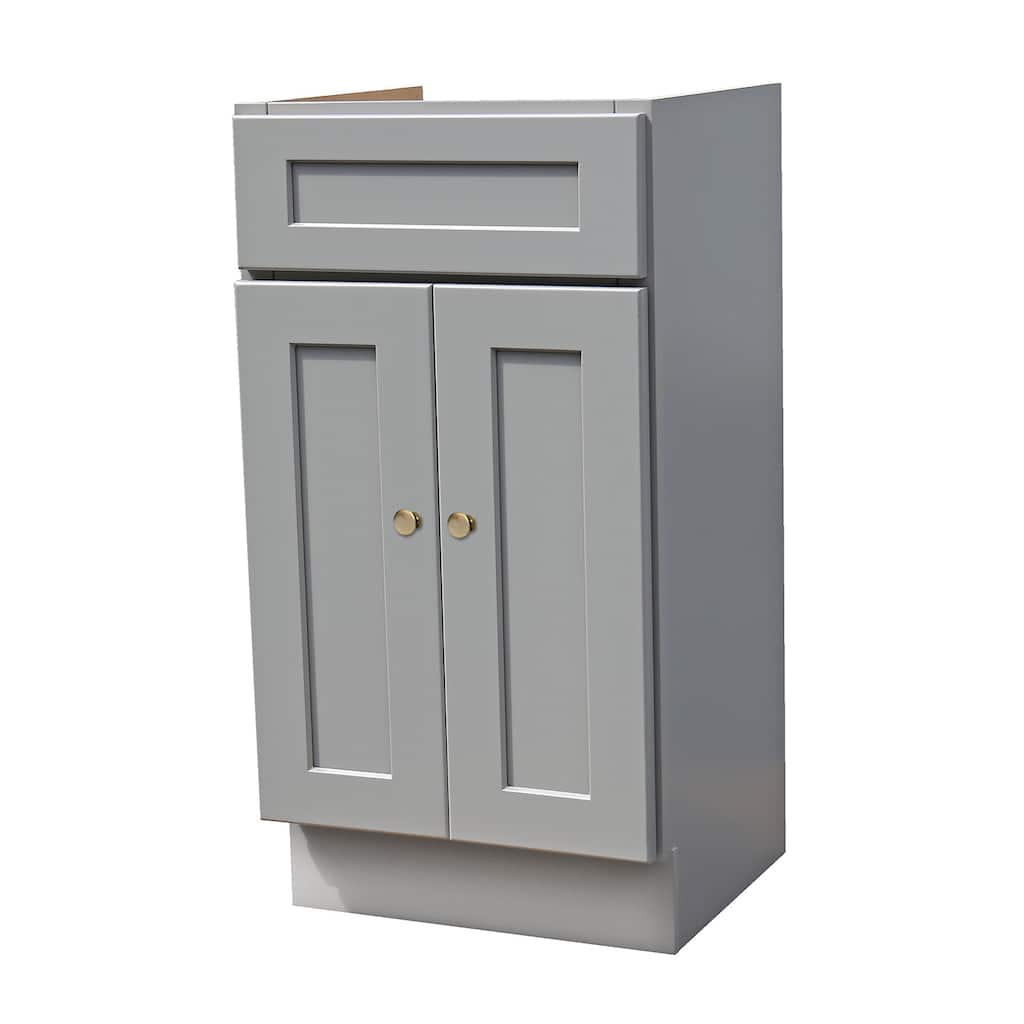 18"X16" Shaker Gray Vanity - 18"x16"x 34 1/2