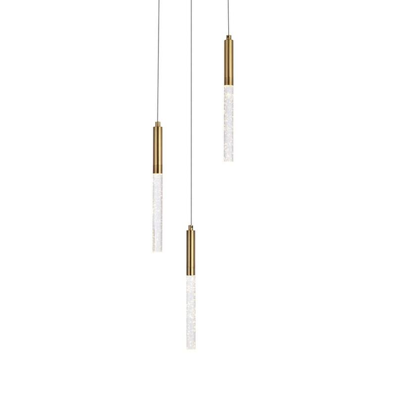 Elegant Lighting Ruelle 3 Light 12" Wide LED Crystal Multi Light