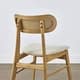 preview thumbnail 18 of 17, Spruce & Spring Modern Upholstered Dining Chair with Handwoven Rattan Back