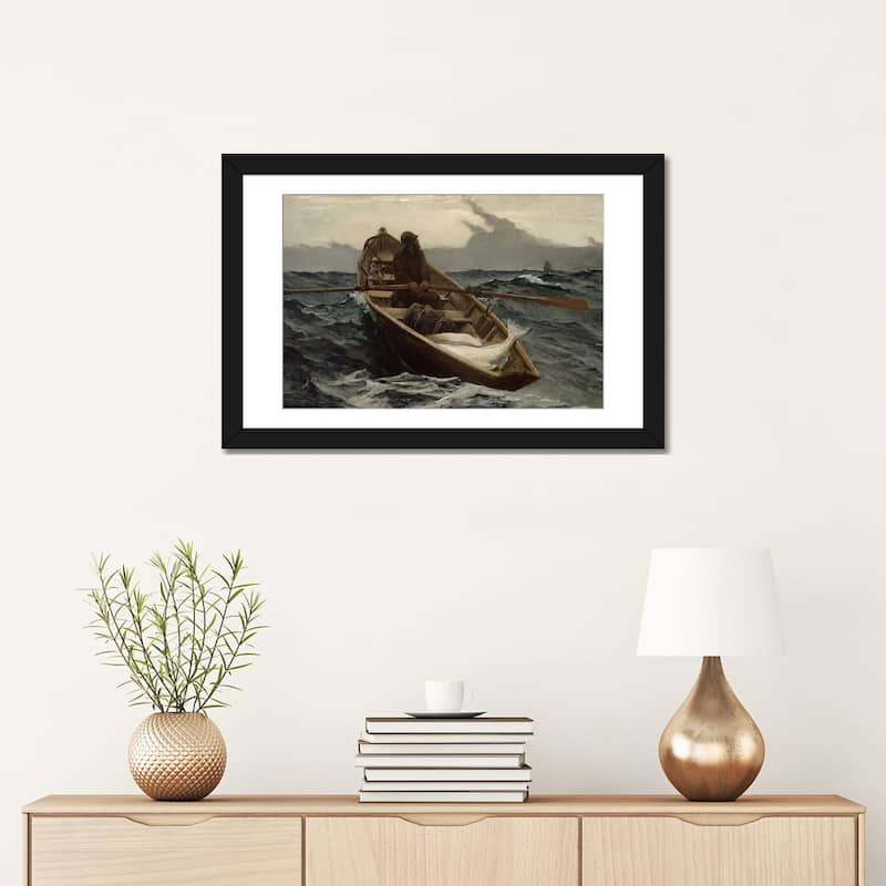 iCanvas "The Fog Warning" by Winslow Homer