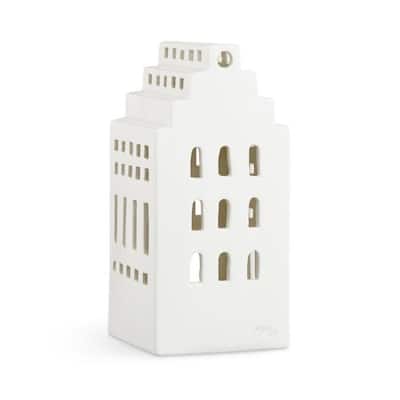 Kähler Urbania Lighthouse Manor, White - H: 6.7"