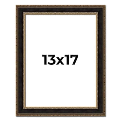 13x17 Frame Gold Antique Vintage Sold Wood Picture Frame | 1.75 Inch