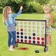 preview thumbnail 1 of 5, 4-in-a-row Wooden Game Set w/ 42 PCS Chips & Oxford Fabric Bag