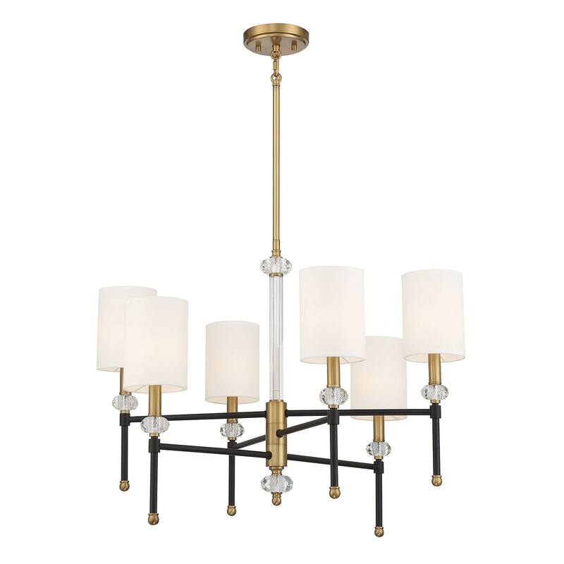 Savoy House 1-1887-6 Tivoli 6 Light 28" Wide Crystal Chandelier