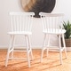 preview thumbnail 1 of 48, SAFAVIEH Galena 24-inch Spindle Farmhouse Counter Stool (Set of 2) - 20"W x 20"D x 38"H White
