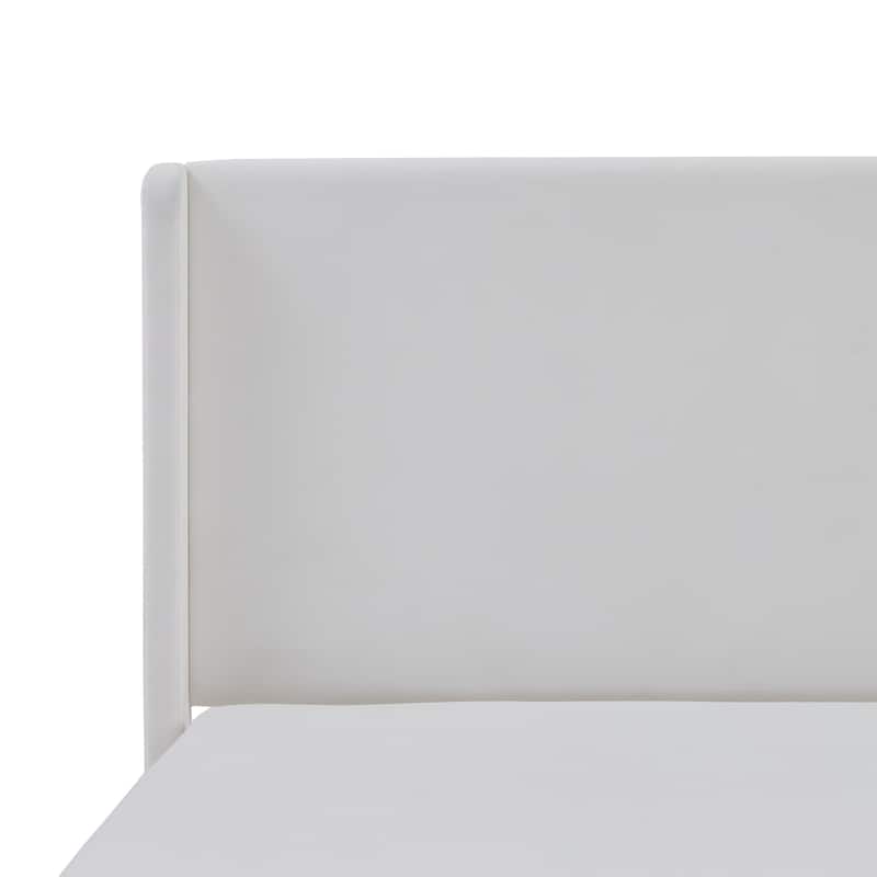 Upholstered Wingback Bed with 52.3\