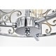 preview thumbnail 14 of 16, Theofy 18 Inch Glam-Modern Drum Shade Semi Flush Mount 3-Light