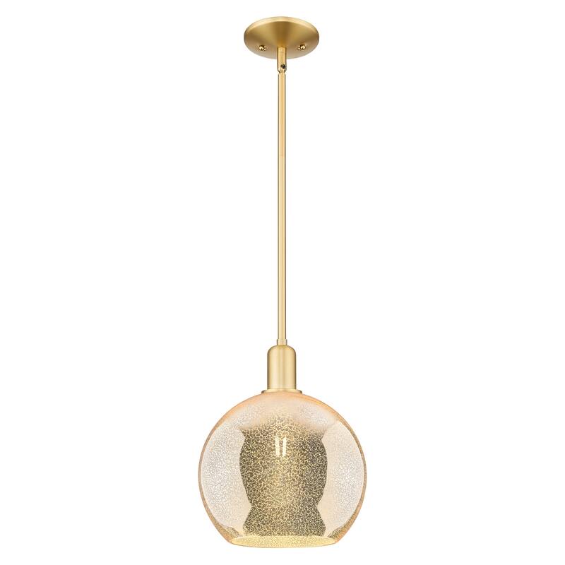 Innovations Lighting Endless Possibilities Arcadia - Athens - 1 Light 10" Stem Hung Mini Pendant - Mercury/Satin Gold