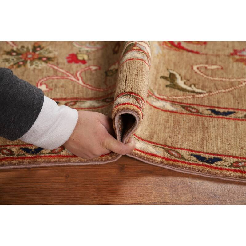 Vegetable Dye Floral Ziegler Oriental Foyer Rug Handmade Wool Carpet - 3'3" x 4'10"