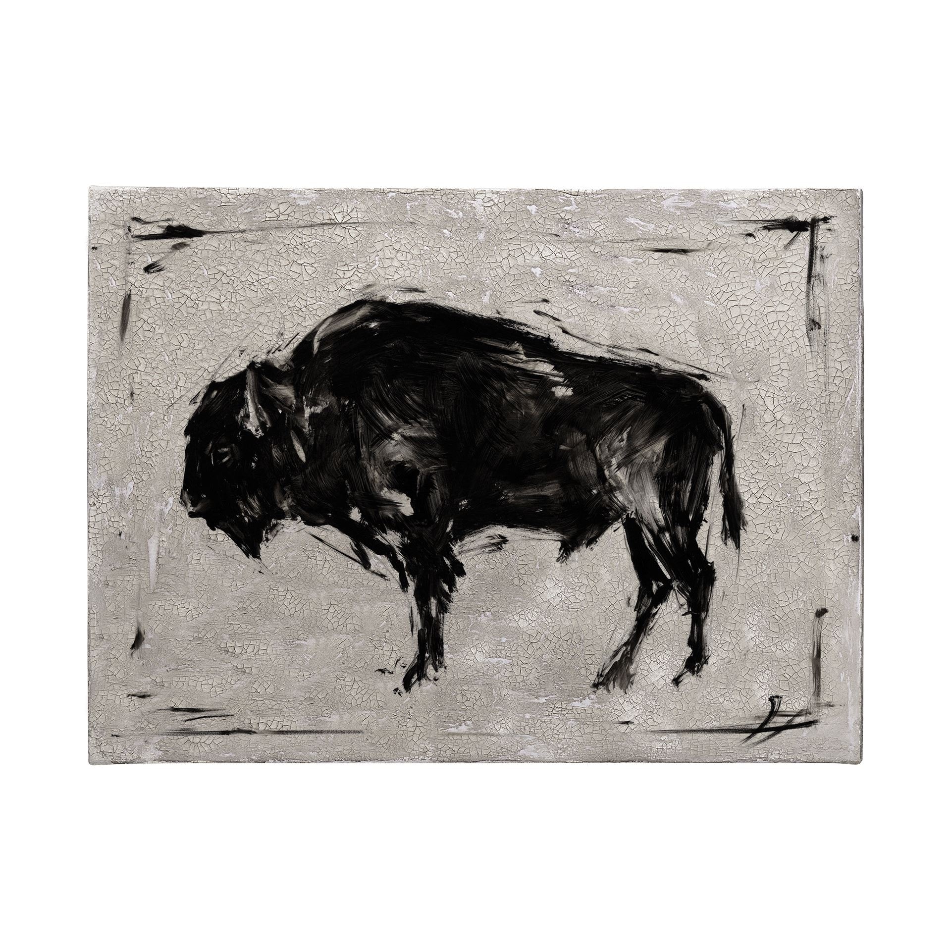 Mercana Dynamic Bison II (48 x 36) Canvas Art Print