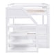 preview thumbnail 15 of 35, Full Over Full/Futon Bunk Bed w/ Stairs, Small Shelf & 3 Drawers, Bottom Bed can be Converted into Daybed, Convertible Bunk Bed
