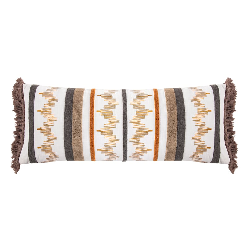 Aria Embroidery Lumber Pillow - Multi Color