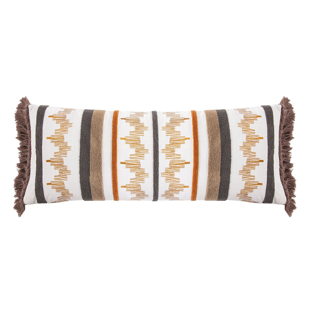 Aria Embroidery Lumber Pillow - Multi Color