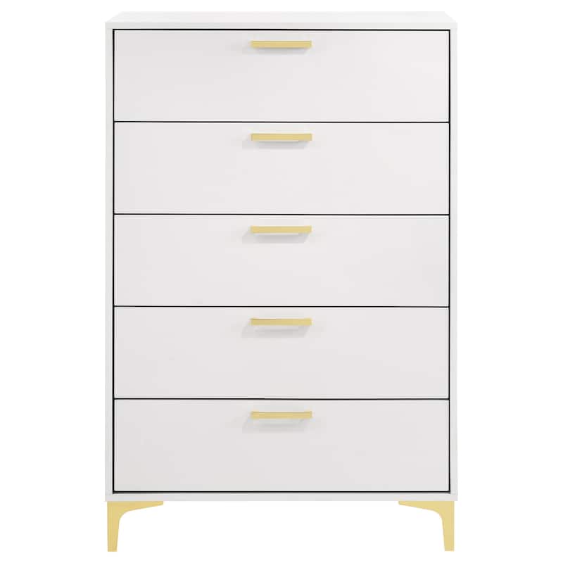 Kendall Modern Classic Wood 5-drawer Bedroom Chest