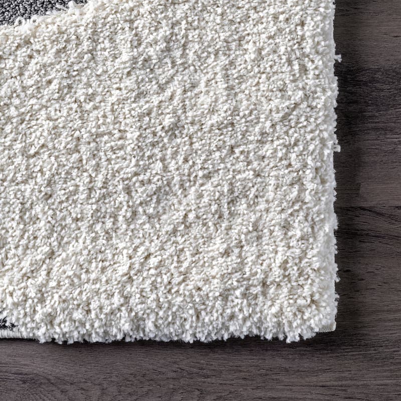Nuloom Krista Contemporary Swirls Shag Area Rug