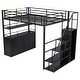 preview thumbnail 20 of 18, Creative Structure Full Size Heavy-Duty Metal Loft Bed Frame