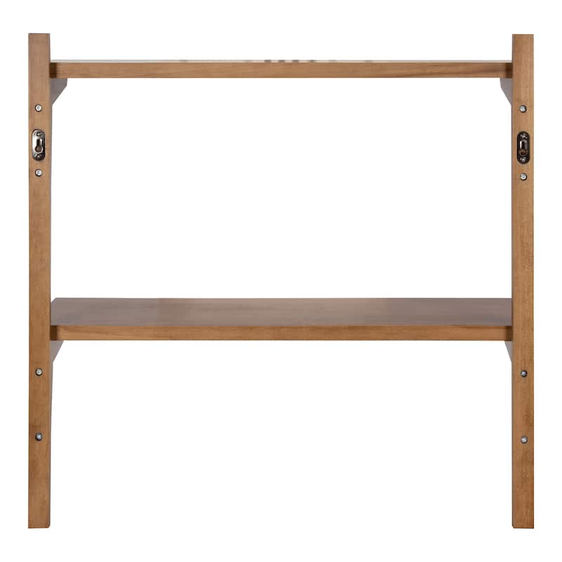 Kate and Laurel Meridien Mid-Century Wall Shelves - 24x8x24