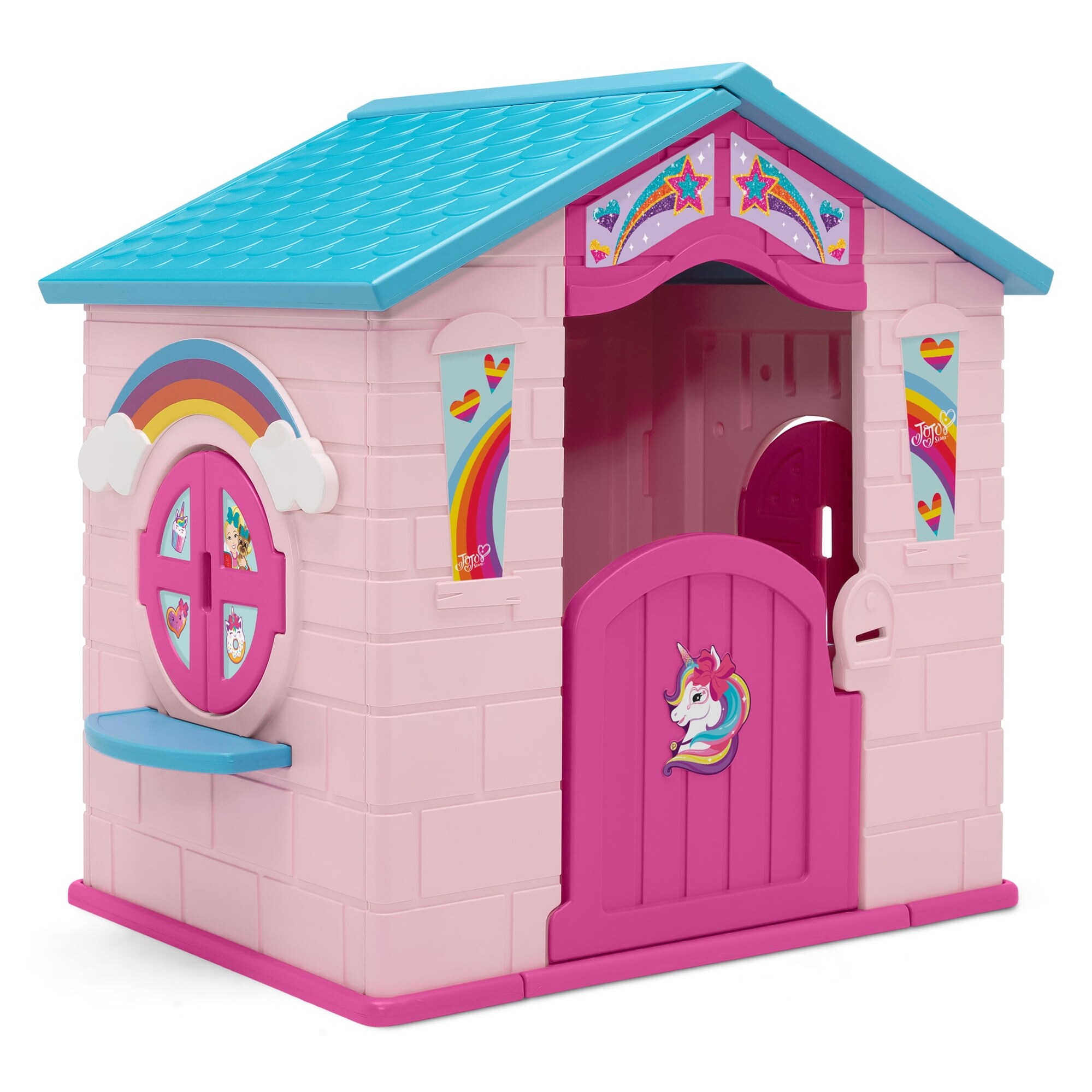 Plastic Indoor/Outdoor Playhouse with Easy Assembly by Delta