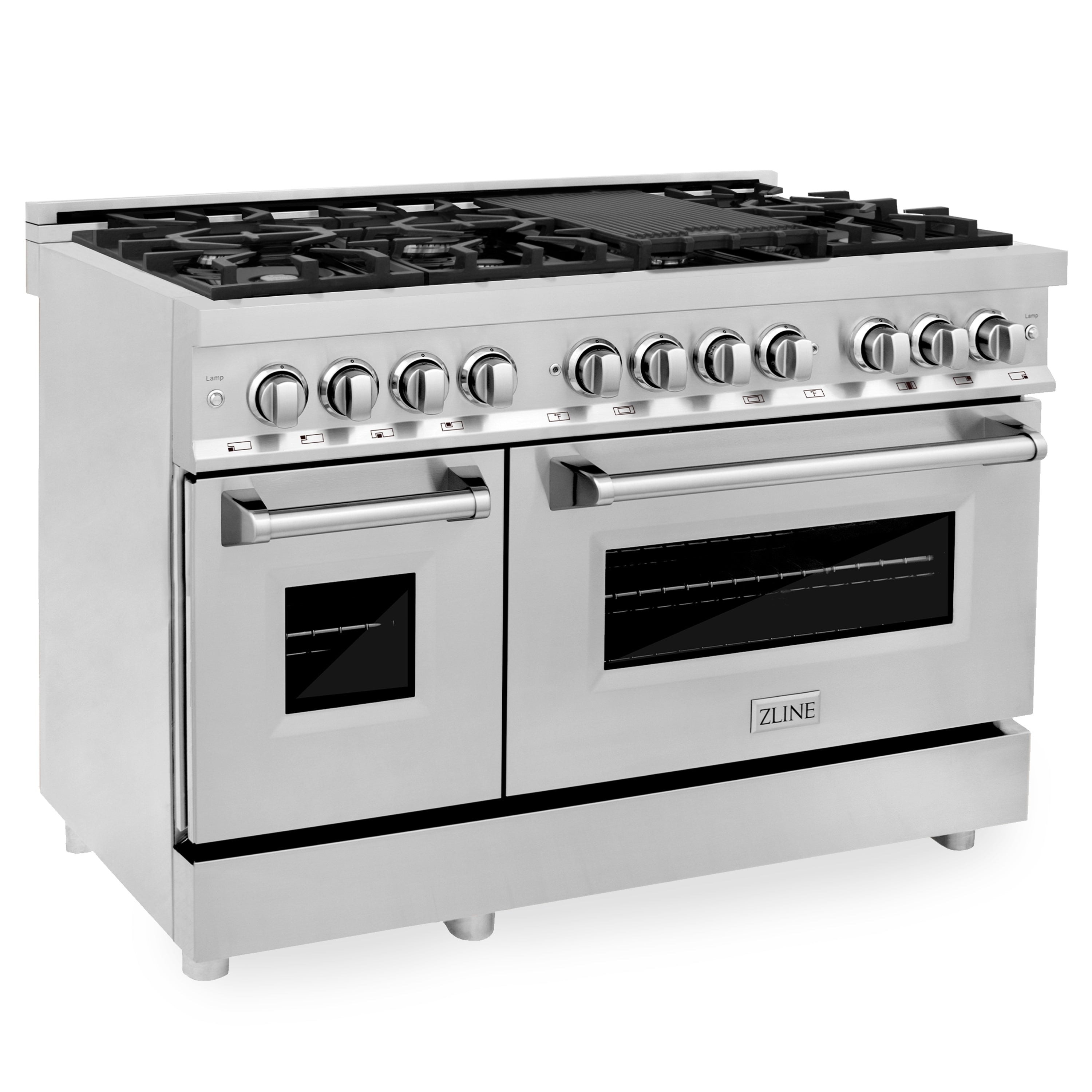 Zline Kitchen and Bath ZLINE Stainless Steel 48-inch Gas Burner/ Electric Oven Range