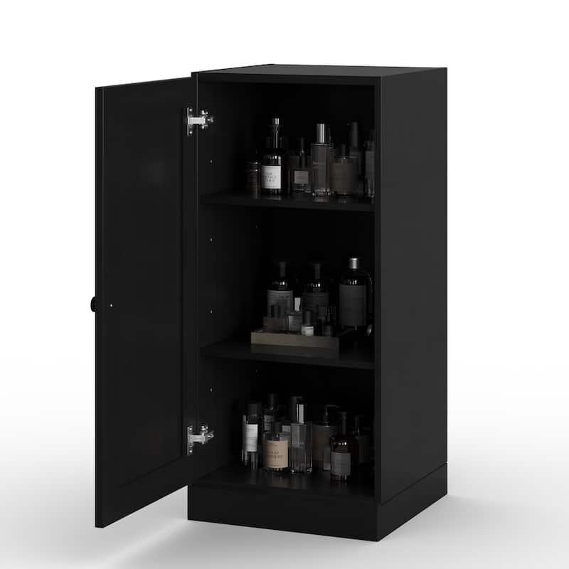 Palace Imports 100% Solid Wood 16.5" Bathroom Storage Cabinet with Shaker Door and Adjustable Shelves