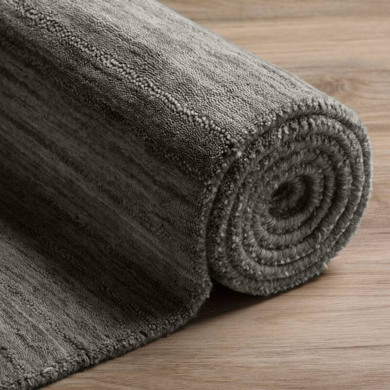 Addison Cooper Multi Shade Solid Wool Area Rug