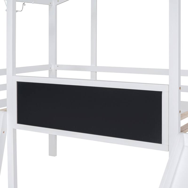 Loft Bed with Ladder and Slide