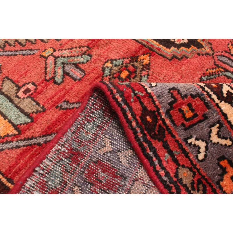 ECARPETGALLERY Hand-knotted Andelz Red Wool Rug - 3'10 x 7'10