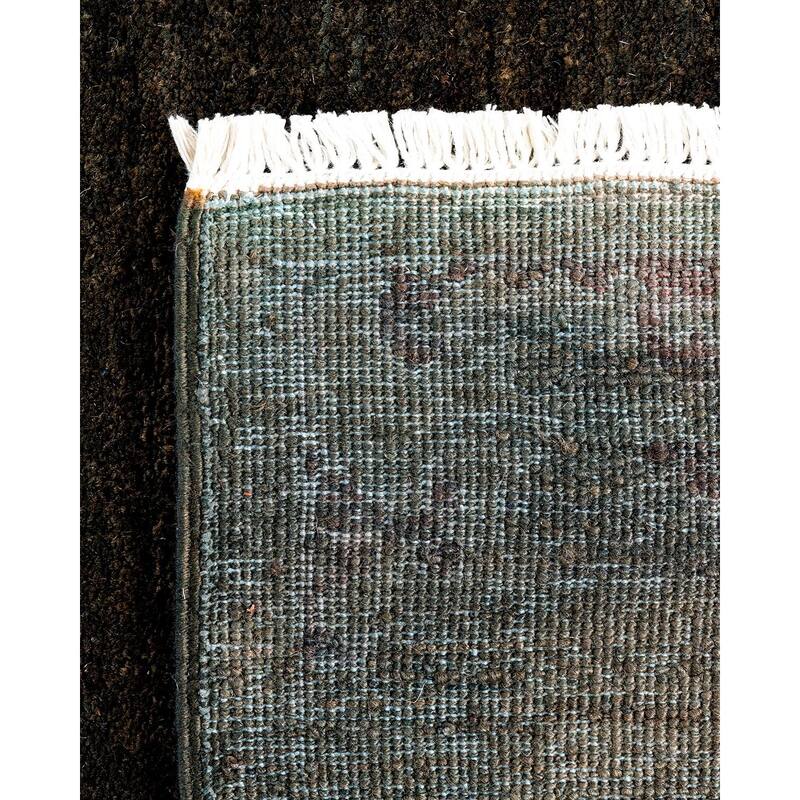 Vibrance One-of-a-Kind Hand-Knotted Runner Rug - Brown, 2' 8" x 4' 4" - 2' 8" x 4' 4"