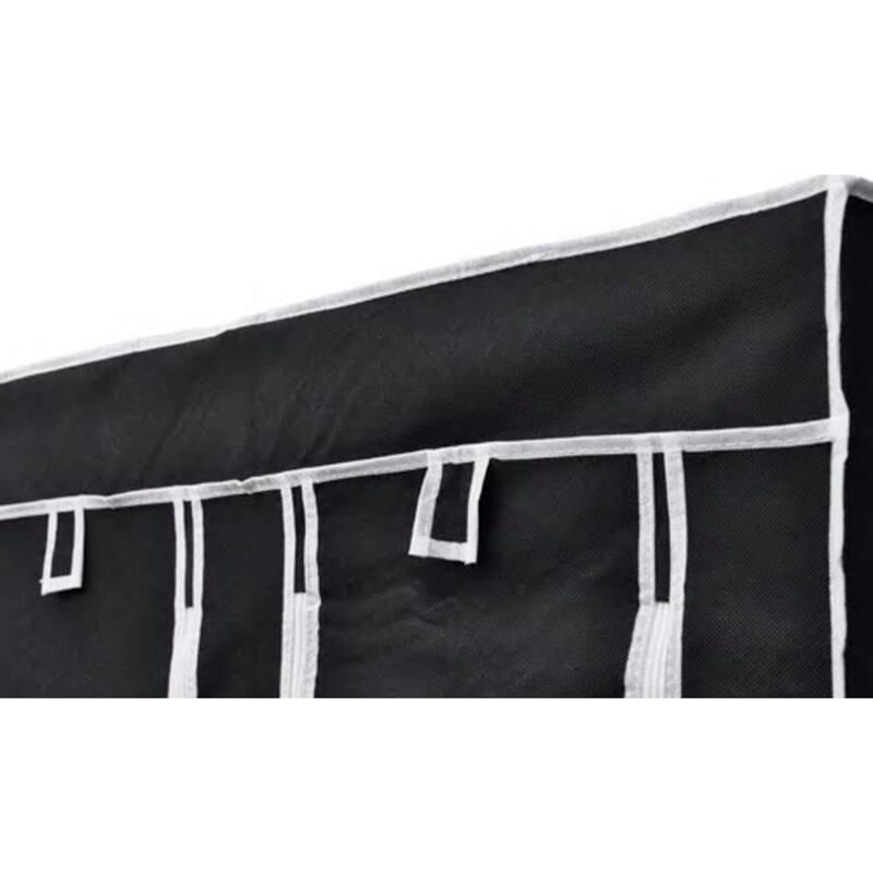 vidaXL Folding Wardrobe Black 43" x 18" x 69" - 43" x 18" x 69"