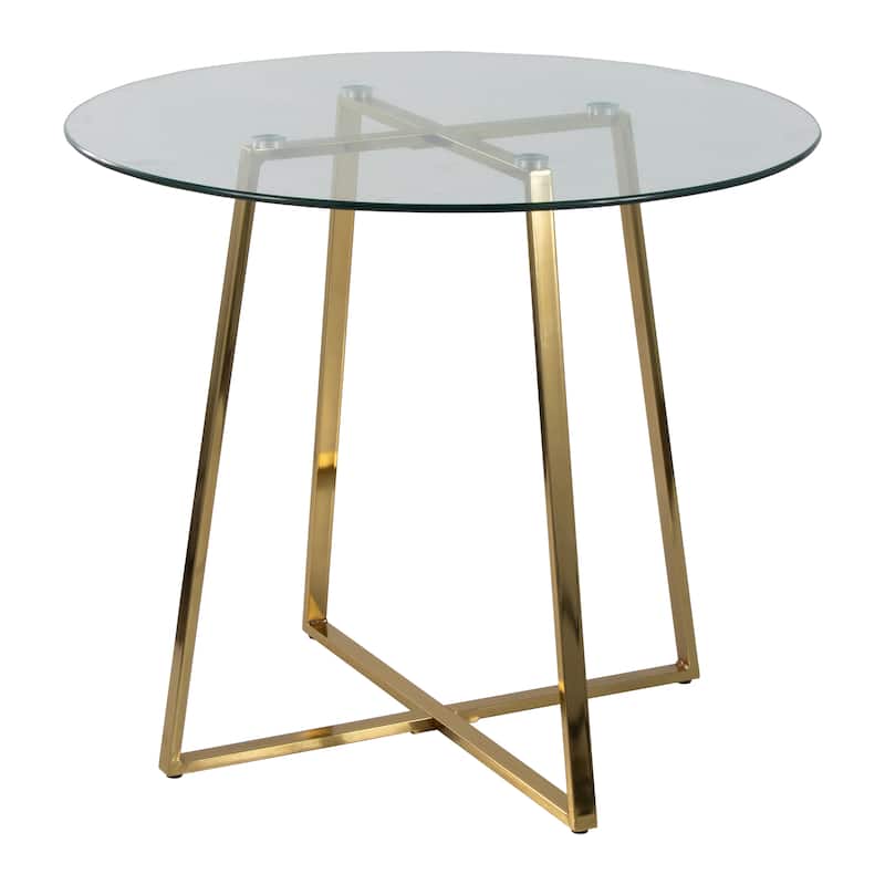 Cosmo Dinette Table - Gold / Glass