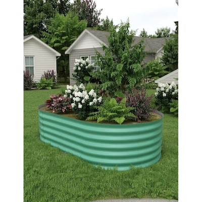 Raised Garden Bed, for Outdoor Gardening, Oval