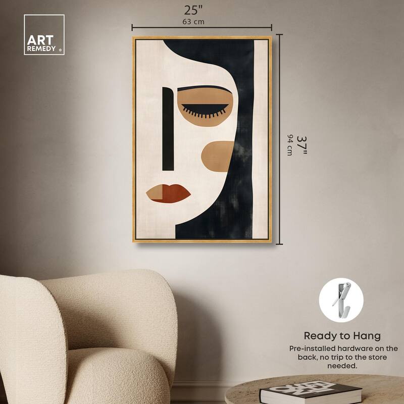 Face Moderne II Canvas by Art Remedy