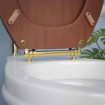 Solid Brass Toilet Seat Hinge Replacement Adjustable Toilet Seat Hinges with Hardware