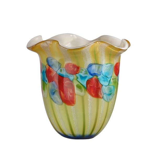 75 Mouth Blown Glass Blue Vase 75 Mouth Blown Glass Blue Vase