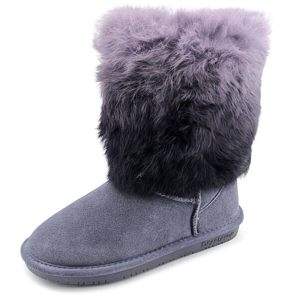 Bearpaw Keely Women Round Toe Suede Gray Winter Boot