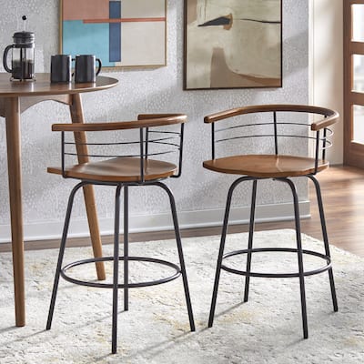 Simple Living Vasco Swivel Counter Stool (Set of 2)