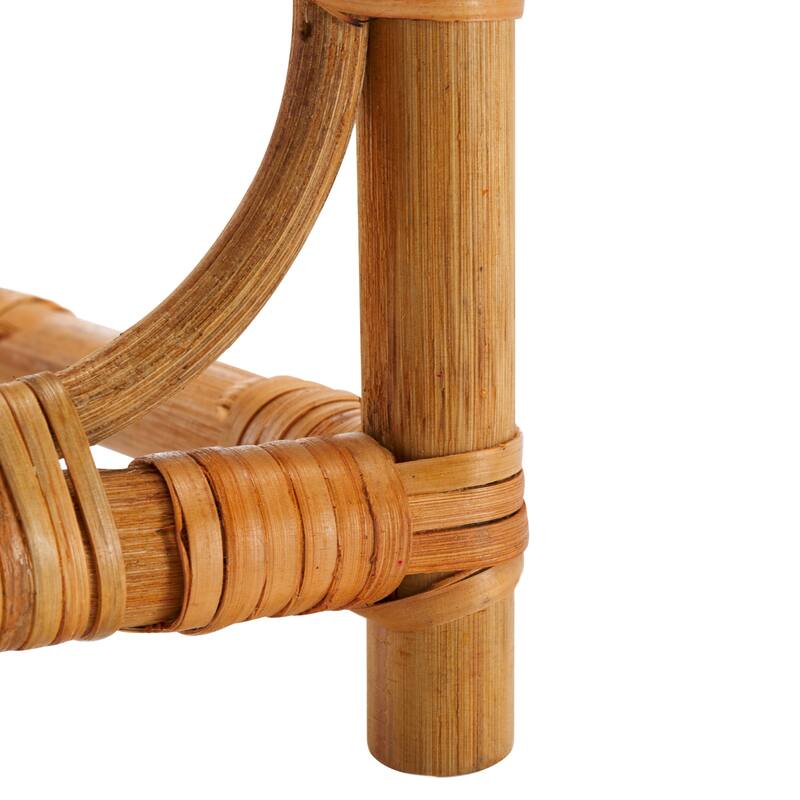 SAFAVIEH Gibora Rattan Wine Rack (Fully Assembled) - 14.9 In. W x 7 In. D x 15.7 In. H - 15Wx7Dx16H