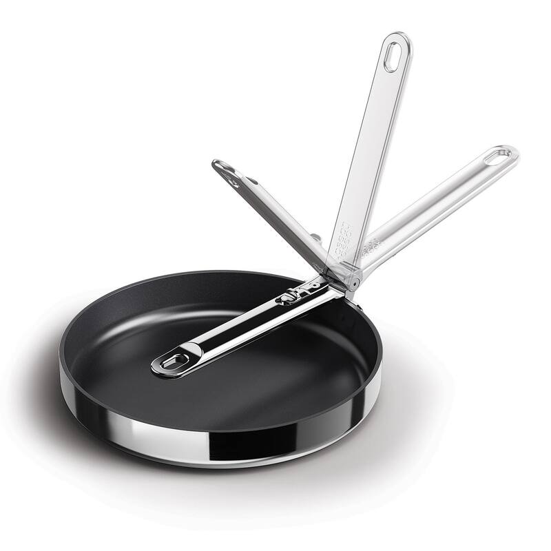 Joseph Joseph Space Steel Ceramic Non-stick Frying Pan with Folding Handle - 9.5"