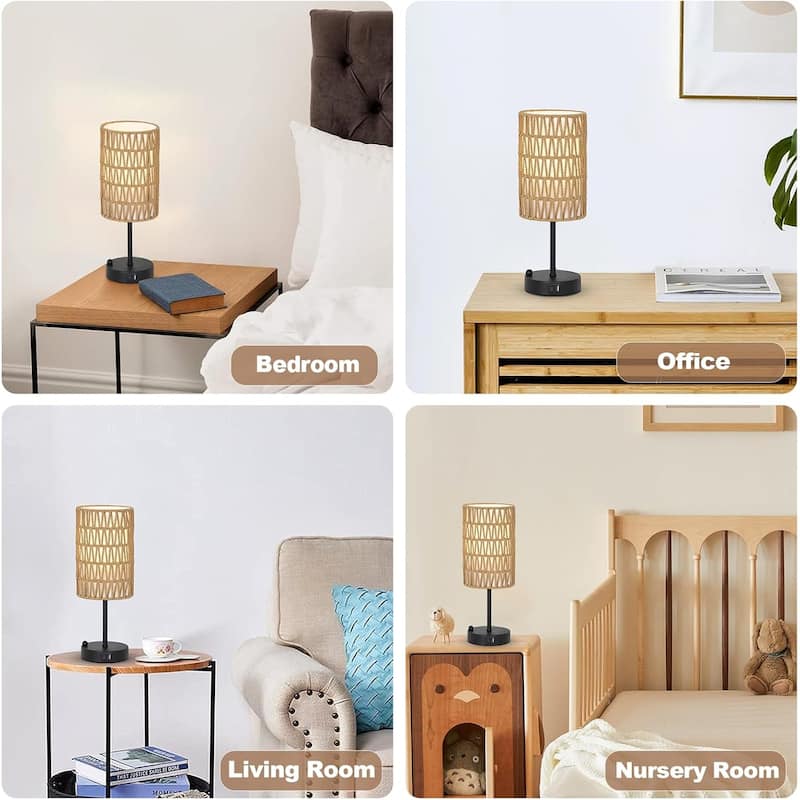 Table Lamp with USB Charger & Phone Stand