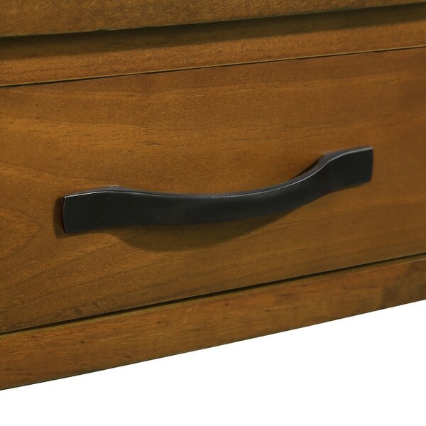 33.8'' Small Triangle Corner Table, Wood Corner Side Table