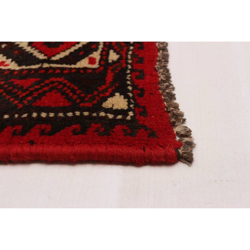ECARPETGALLERY Hand-knotted Melis Red Wool Rug - 6'11 x 9'8