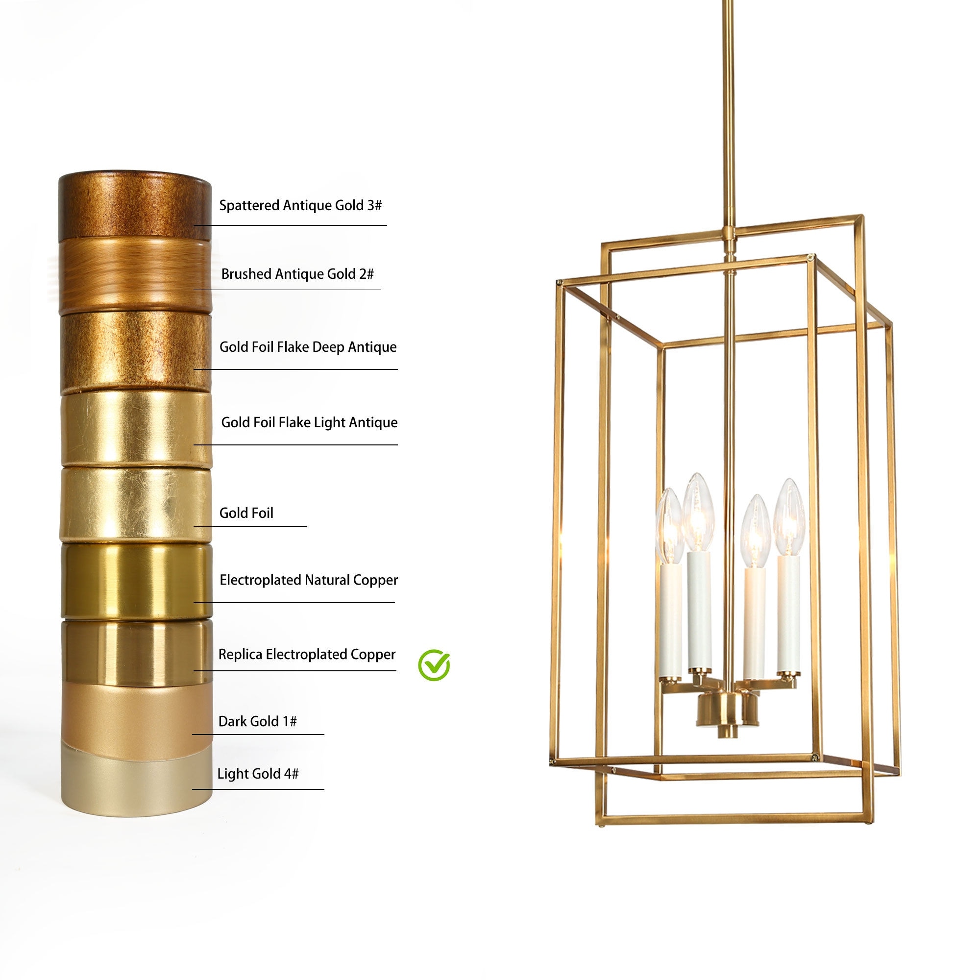 GAHGA 38kt AL 38灯 ショッパー付　Rich Alumi Dilley-Mid-century-Modern-Gold