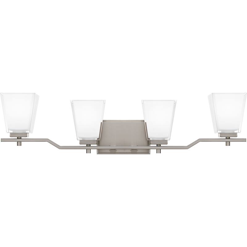 Myra 4-Light Bathroom Vanity Light in Brushed Nickel