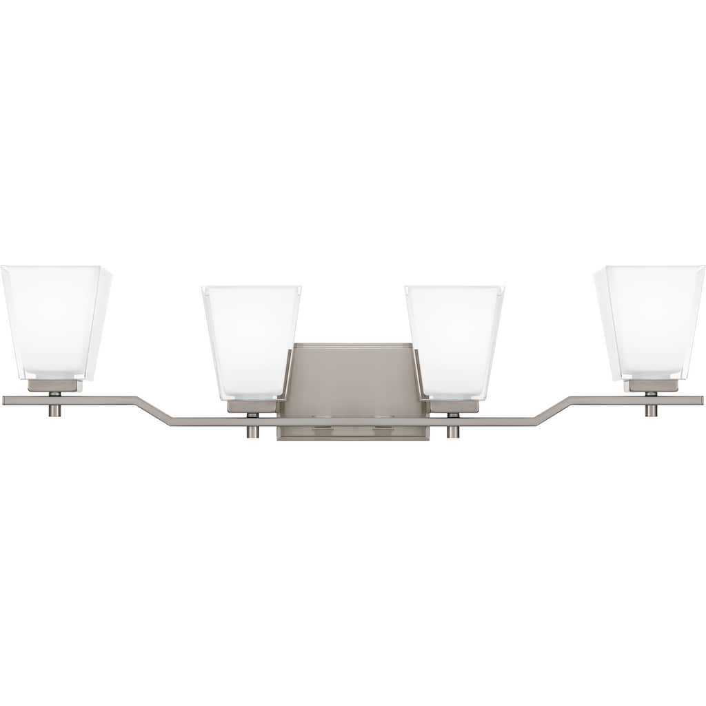 Myra 4-Light Bathroom Vanity Light in Brushed Nickel