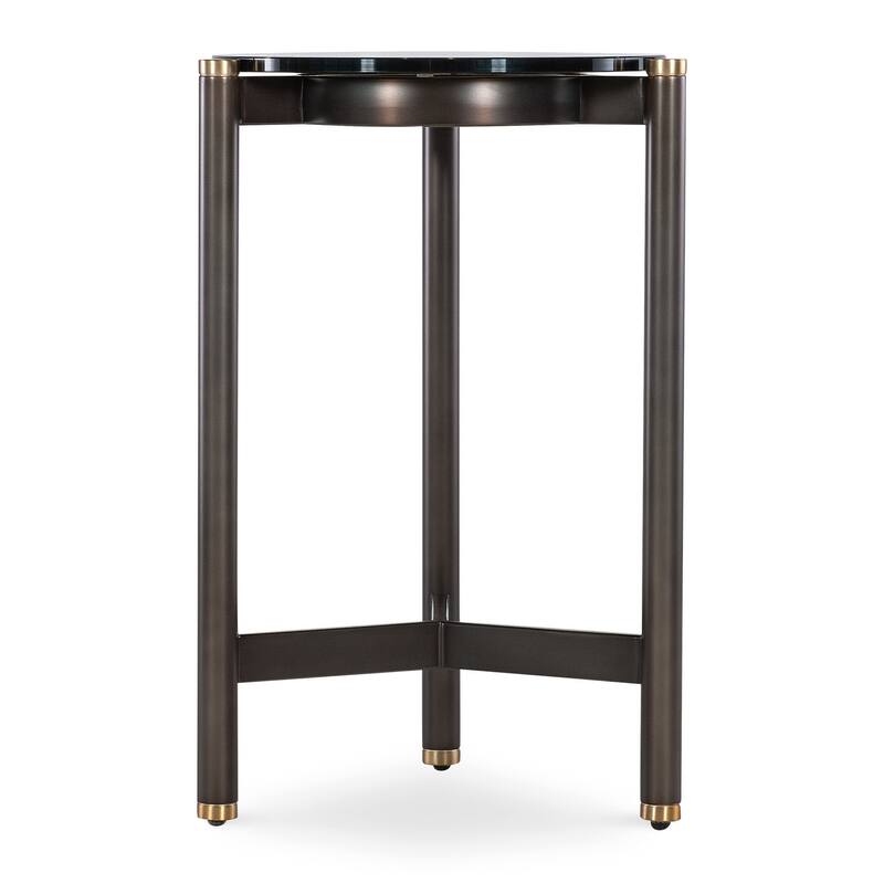 Hooker Furniture M38-80117-00 Grayson 16" Diameter Glass Top Metal