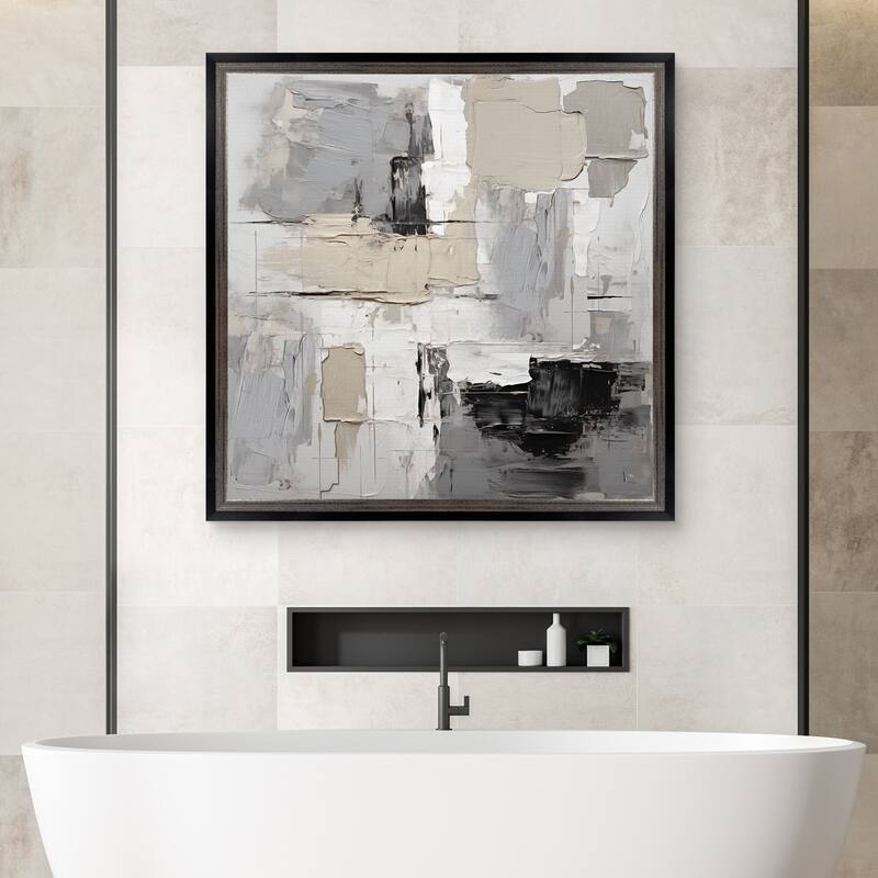 Masterpiece Art Gallery| Muted II by Annabelle Hall - Framed Canvas Art Print