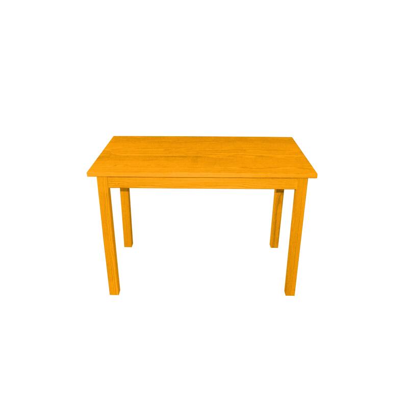 HomeRoots 48" Goldenrod Solid Wood Dining Table - 48.00 in. x 30.00 in. x 27.00 in.