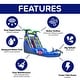 preview thumbnail 16 of 16, HeroKiddo 15' Ocean Shark Commercial Grade Inflatable Water Slide with Detachable Splash Pool & Air Blower for Kids and Adult
