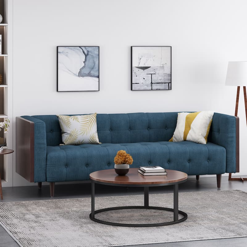 Christopher Knight Home - McLarnan Contemporary Tufted 3-seat Sofa - 89.75" L x 31.50" W x 30.25" H