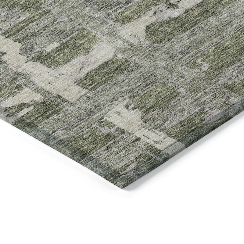 HomeRoots Striped Transitional Rectangle Outdoor Rug